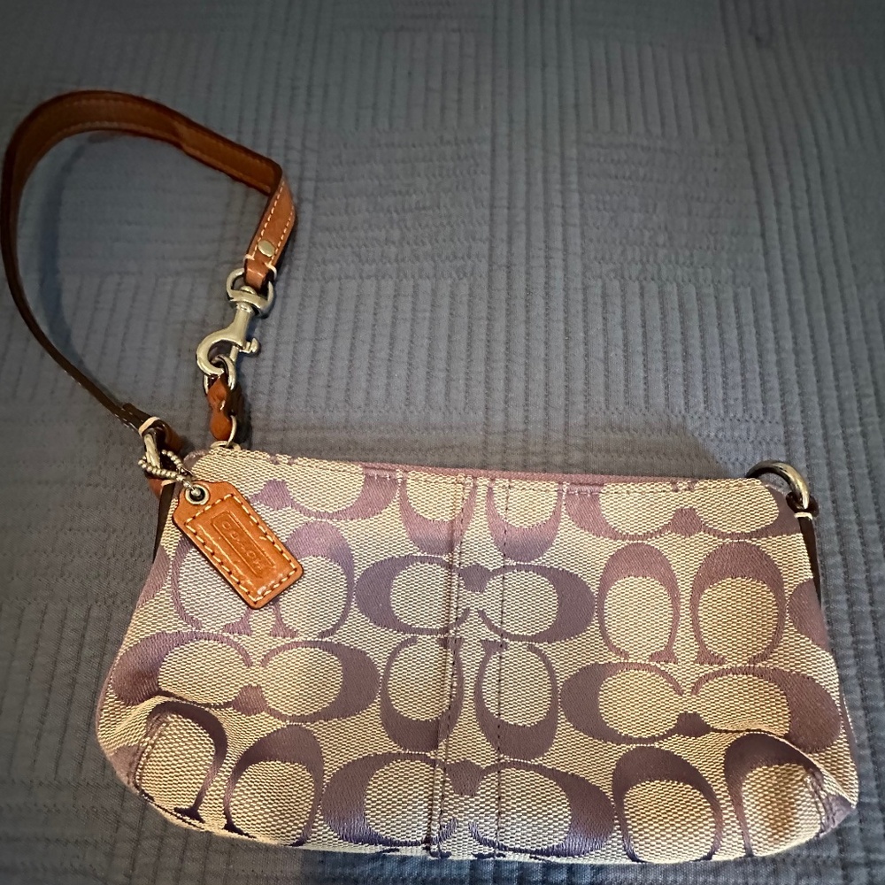 Coach Signature Wristlet
